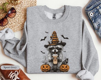 Funny Raccoon Shirt, Raccoon Meme Sweatshirt, Feral Raccoon shirt, Trash Panda sweater, Raccoon Lover Shirt, Coffee Lover Raccoon