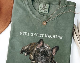 Comfort Colors Custom French Bulldog name Shirt, Personalised Frenchie Dog Shirt, French Bulldog Lover Mama Gift, Frenchie Dog Dad Gift