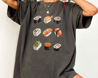 Comfort Colors Sushi Roll Tee, Trending Japan Shirt, Sushi Shirt, Gift For Sushi Lover, Gift for foodie, Japan Travel t-shirt