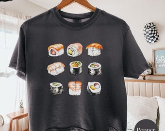 Youth Group Halloween Sushi Crew, Halloween Group shirt, Sushi Rolls Shirt, Cute Sushi Graphic Shirt, Japanese Food Lover