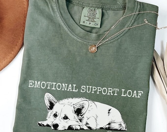 Comfort Colors Corgi Dog Shirt, Personalised Corgi Mama shirt, Dog Lover Shirt, Corgi Mom Shirt, Gift for Corgi Parent, Therapy Dog tee