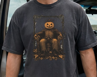 Jack o' lantern shirt, Spooky Season Halloween Pumpkin Shirt, Retro Creepy shirt, Funny Halloween shirt