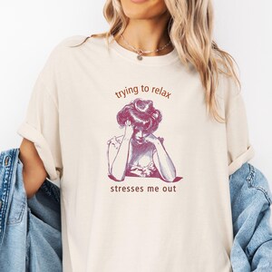 Funny Mental Health Gift, Unhinged Anxiety Shirt, funny saying shirt, humorous shirt, Gen Z shirt, counselor gift, Mental Health matters