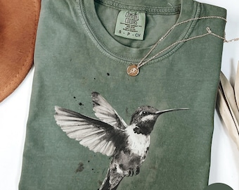 Hummingbird shirt, Bird Lover gift,  Bird watching shirt, Cute Bird Animal shirt, Backyard Birding shirt