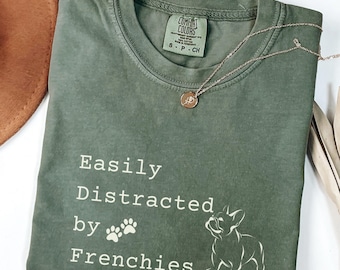 French Bulldog Shirt, Comfort Colors Frenchie Mom Shirt, Dog Mama Shirt, French Bulldog Lover Gift, Frenchie Dog Mom Tee, Dog Parent Gift