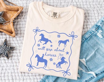 Comfort Colors Horse Shirt, Horse Lover Gift, Equestrian T-Shirt, Horse Riding Tee, Country Girl Shirt, Horse Graphic Tee, Western Cowgirl