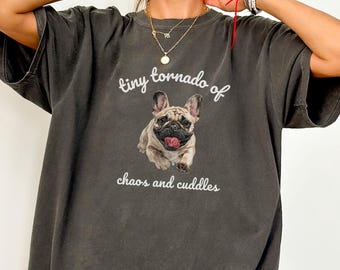 French Bulldog Shirt, Comfort Colors Frenchie Mom Shirt, French Bulldog Dog Mama Shirt,French Bulldog Lover Gift,Frenchie Dog Mom Tee