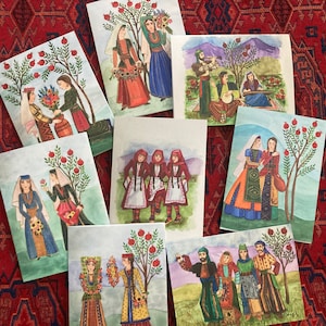 Armenian Village Life -8 Blank Notecard Assortment - Boxed