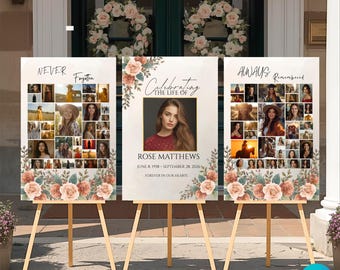 Funeral Welcome Sign Template – Celebration of Life Memorial (Digital Download)