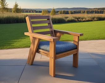 DIY Outdoor chair plans | Garden chair plans | Outdoor furniture | PDF plans | Instant download | patio chair