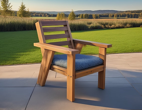 DIY Outdoor chair plans | Garden chair plans | Outdoor furniture | PDF plans | Instant download | patio chair