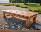 PDF Download, DIY Backyard Bench build Plan, Woodworking plans, Patio furniture, DIY plans, Wooden park bench, Instant Download
