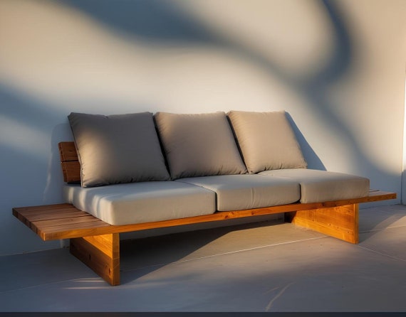 DIY Outdoor Sofa Build Plan Outdoor furniture Woodworking plans Patio Furniture DIY furniture plan PDF Download