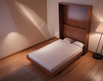 PDF Download, DIY Murphy Bed build plan, Woodworking plans, Folding bed, Bed frame plans, Simple Step by Step Instructions