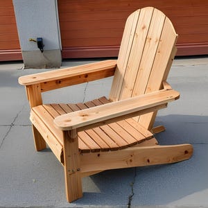 Plano minimalista de silla Adirondack para exteriores / planos de carpintería / muebles de patio / plano de silla para exteriores / planos de bricolaje / Archivo PDF_ Descarga instantánea