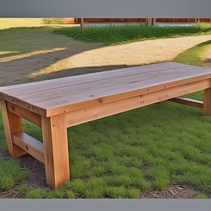 PDF Download, Cedar Outdoor Bench plan, Woodworking plans, Outdoor bench plans, Bench plans, DIY plans, Garden bench plans Instant _Download