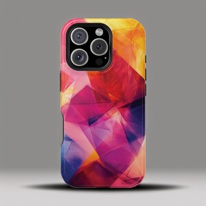 MagSafe iPhone Case - Geometric Color Fusion