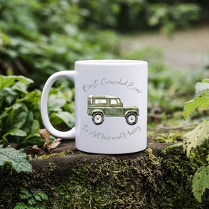 Personalised Best Grandad Land Rover Mug | Fathers Day Gift | Birthday | Land Rover | Blue | Green | Red