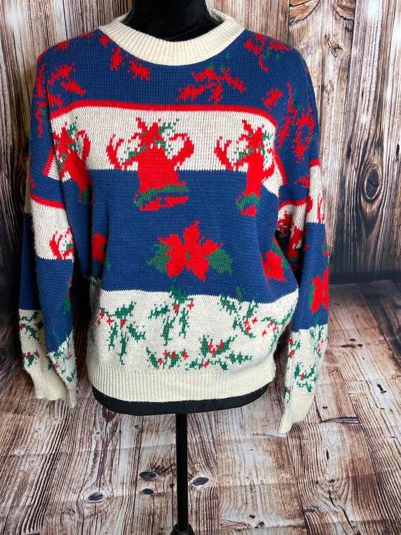 VTG Cabin Creek Holiday Ugly Knit Sweater Christma