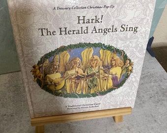 Vintage 1993 Hark The herald Angels sing Pop-up book Kirsten Christmas holiday Soderlind Ottenheimer