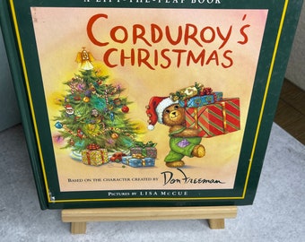 Vintage 1992 Corduroy's Christmas lift the flap book hardcover Don Freeman bear