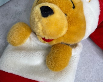 Vintage Winnie the Pooh Plush 3D christmas stocking 22"