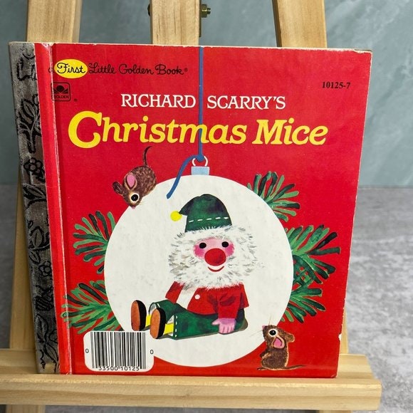 Vntage Rchard Scarry Lttle Golden Book the Anmals' Merry Chrstmas - Etsy