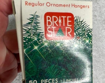 Vintage 1980 Brite star Ornament hangers hooks Holiday Christmas Taiwan