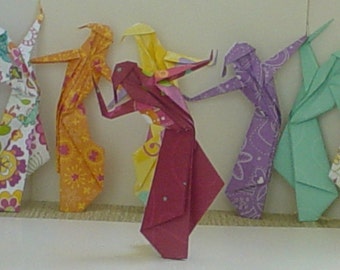 Five Ladies Dancing - Origami Nymphs