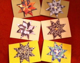 Origami Paper "Wild About You" StarBurst Greeting Cards