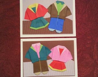 Don't Forget Your Jackets Origami Kidz Greeting Cards