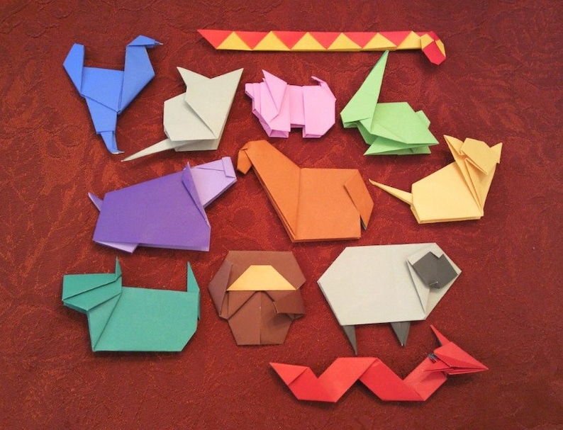 Origami Animals of the Chinese Zodiac Etsy