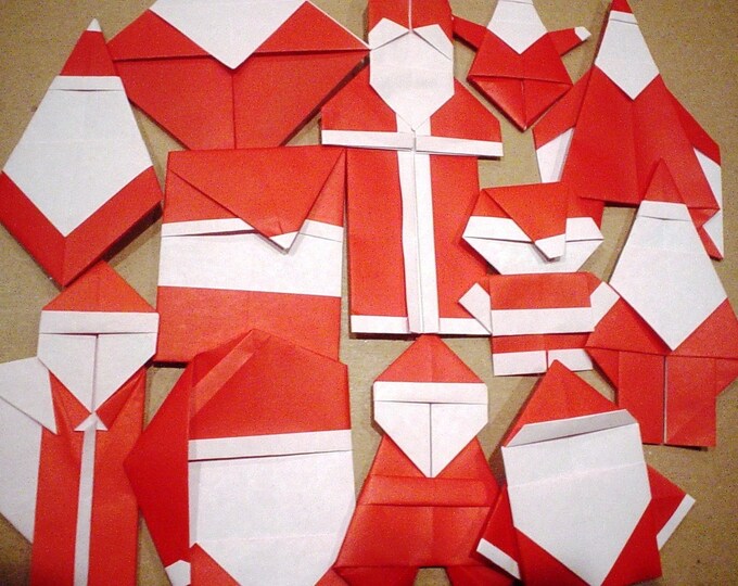 Origami Santa - Etsy