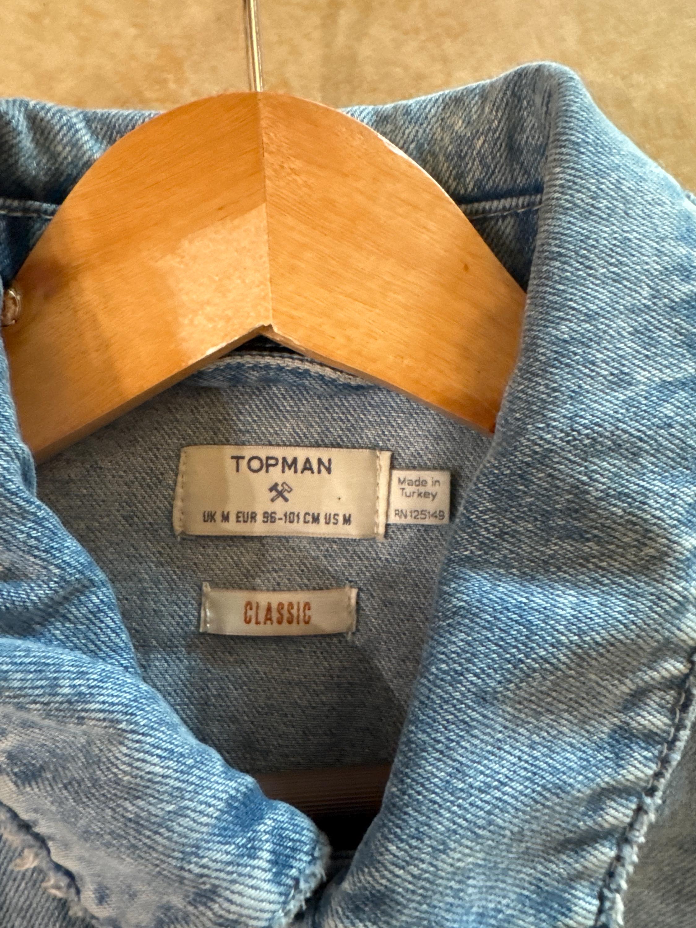 Veste En Jean Topman Taille S - Bleu Denim - Occasion Très Bon état - Unisexe Adulte