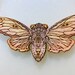 Brood X Cicada Pendant - hand painted