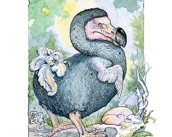 limited Dodo bird print, "Way of the Dinosaurs"