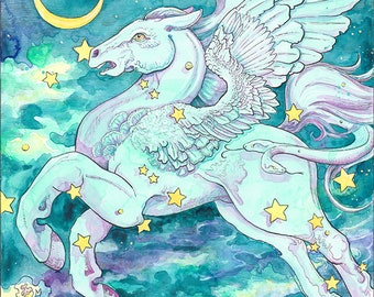 Pegasus constellation, wall tapestry