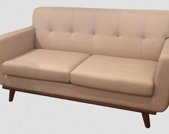 mid century loveseat wood frame ivory midcentury loveseat mid century loveseat etsy mid century loveseat wood frame ivory midcentury loveseat mid century loveseat etsy