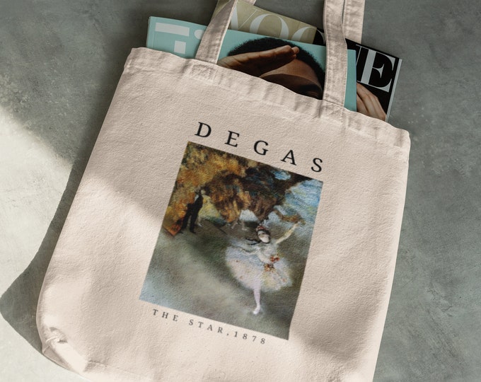 Degas Tote Bag, Ballet Bag, Dance Bag, Cotton Canvas Tote Bag, Dancer Gifts, Ballerina Gifts, Edgar Degas, Art Bag, Impressionism