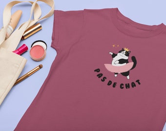 Cat Ballet Tee Shirt, Cute Cat Shirt, Ballet Shirts, Dancer Tee Shirt, Dance Teacher Shirt, Dancer Gift, Ballerina Gift, Dance Mom Shirt