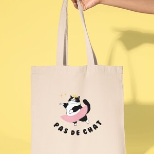 Bolso de ballet de gato, Bolso de ballet, Bolso de bailarina, Bolso de baile, Regalo de bailarina, Bonito bolso de gato, Bolso de lona, Regalos de bailarina