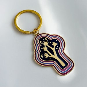 Joshua Tree Magic Enamel Keychain image 1