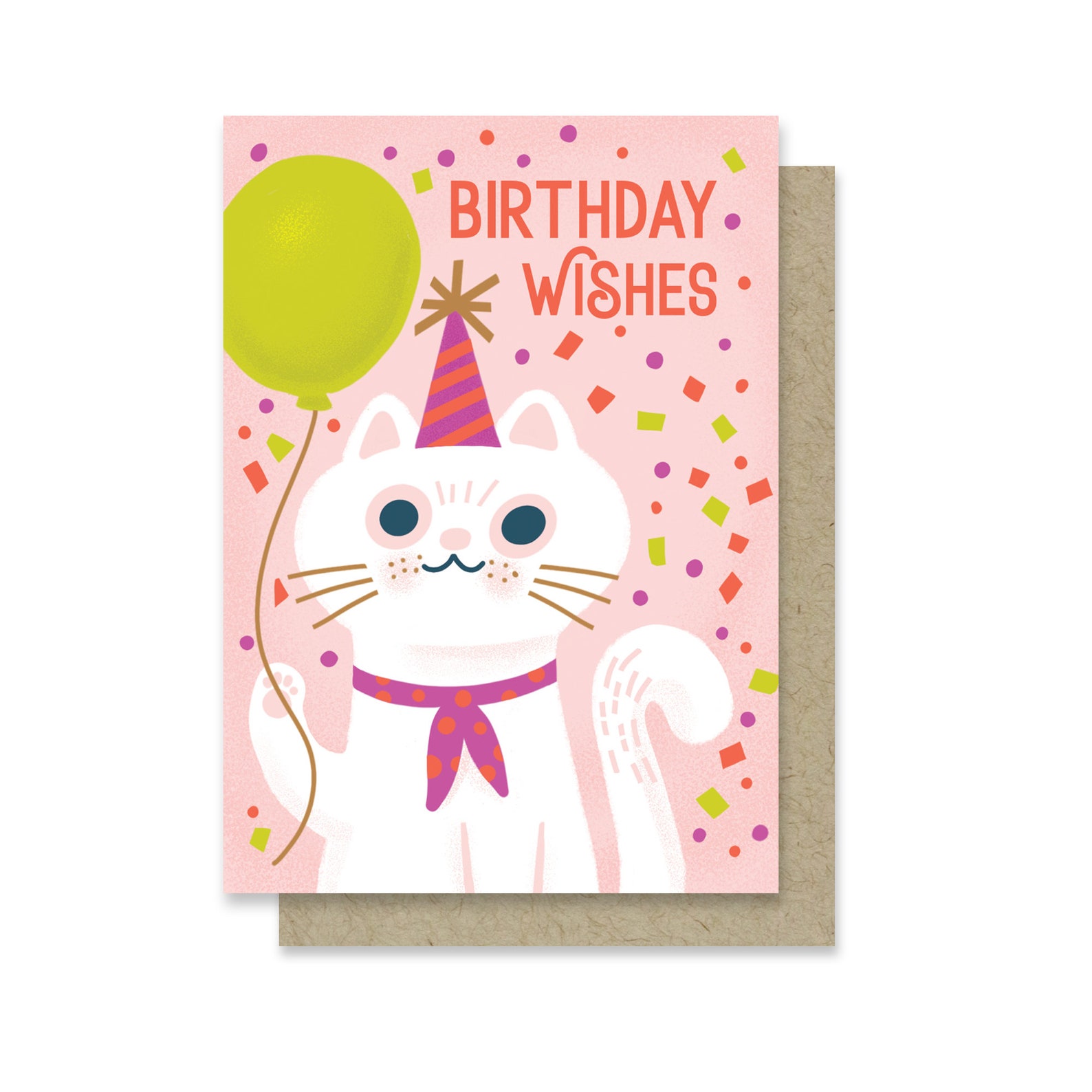 Birthday Wishes Cat Mini Card - Etsy