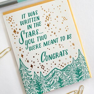 Written in the Stars Letterpress and Foil Card image 3