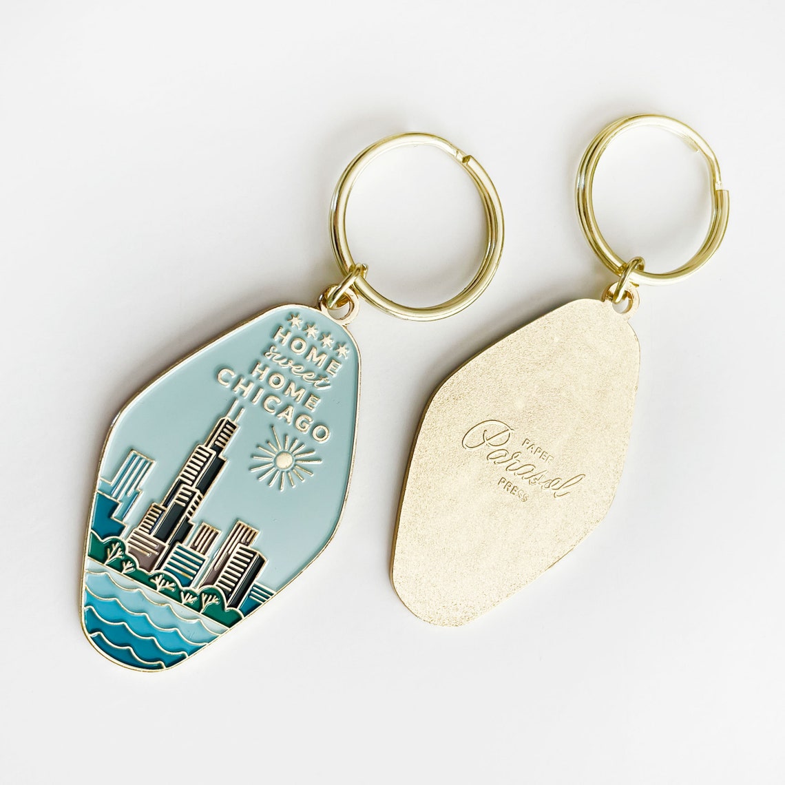 Sweet Home Chicago Keychain Etsy