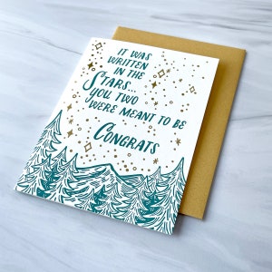 Written in the Stars Letterpress and Foil Card image 2