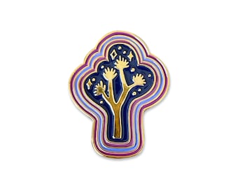 Joshua Tree Magic Enamel Pin, Gift for Nature Lover, Pin for Backpack, National Park Souvenir