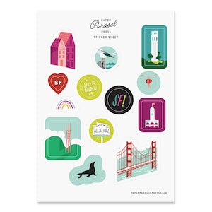 San Francisco Sticker Sheet