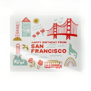 Happy Birthday from San Francisco Greeting Card