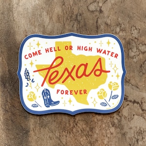 Texas Bumper Sticker, Decal for Car, Texas Pride Sticker, Gift for Texan